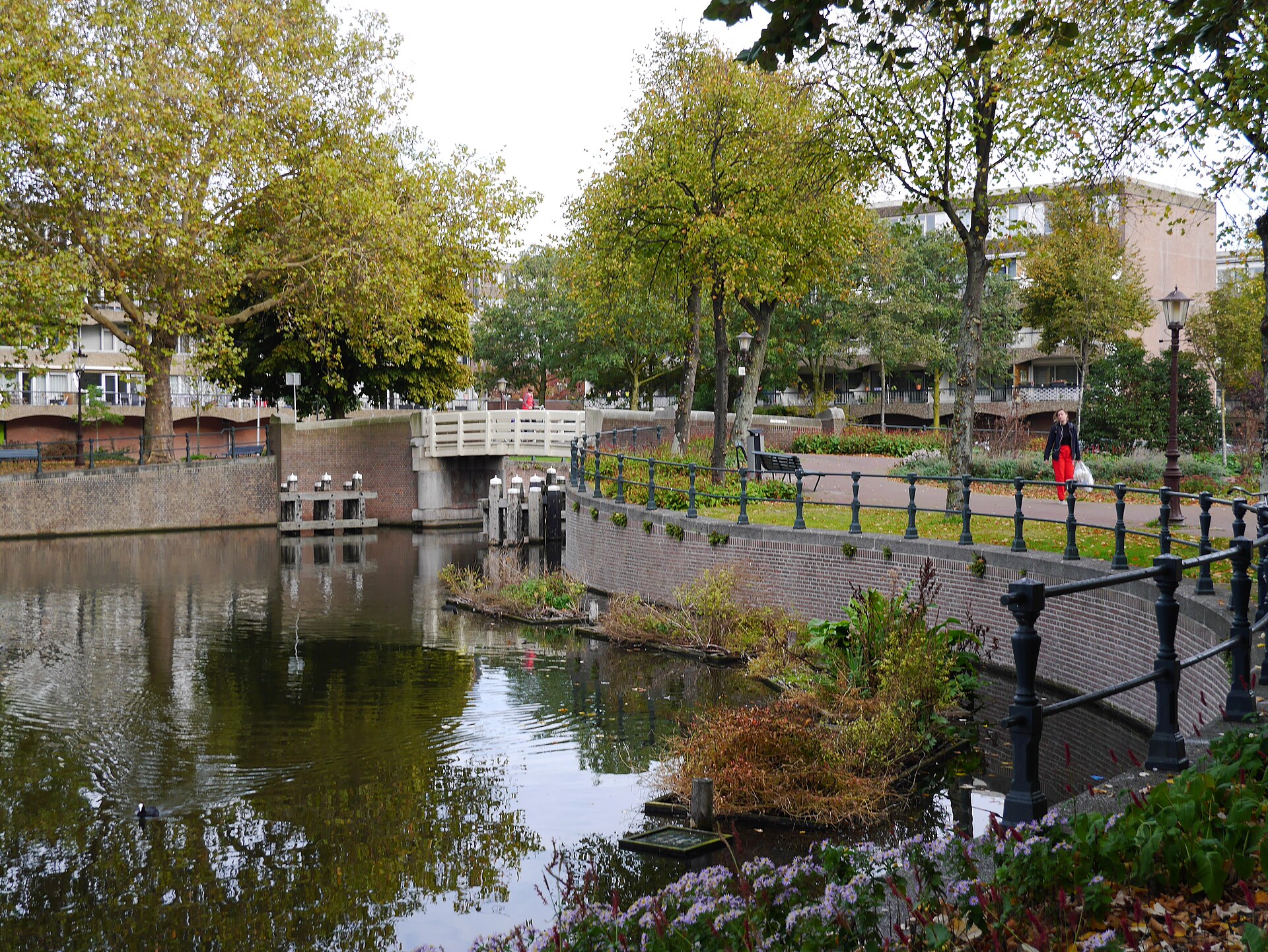 Kanalen Kattenburgervaart i Amsterdam