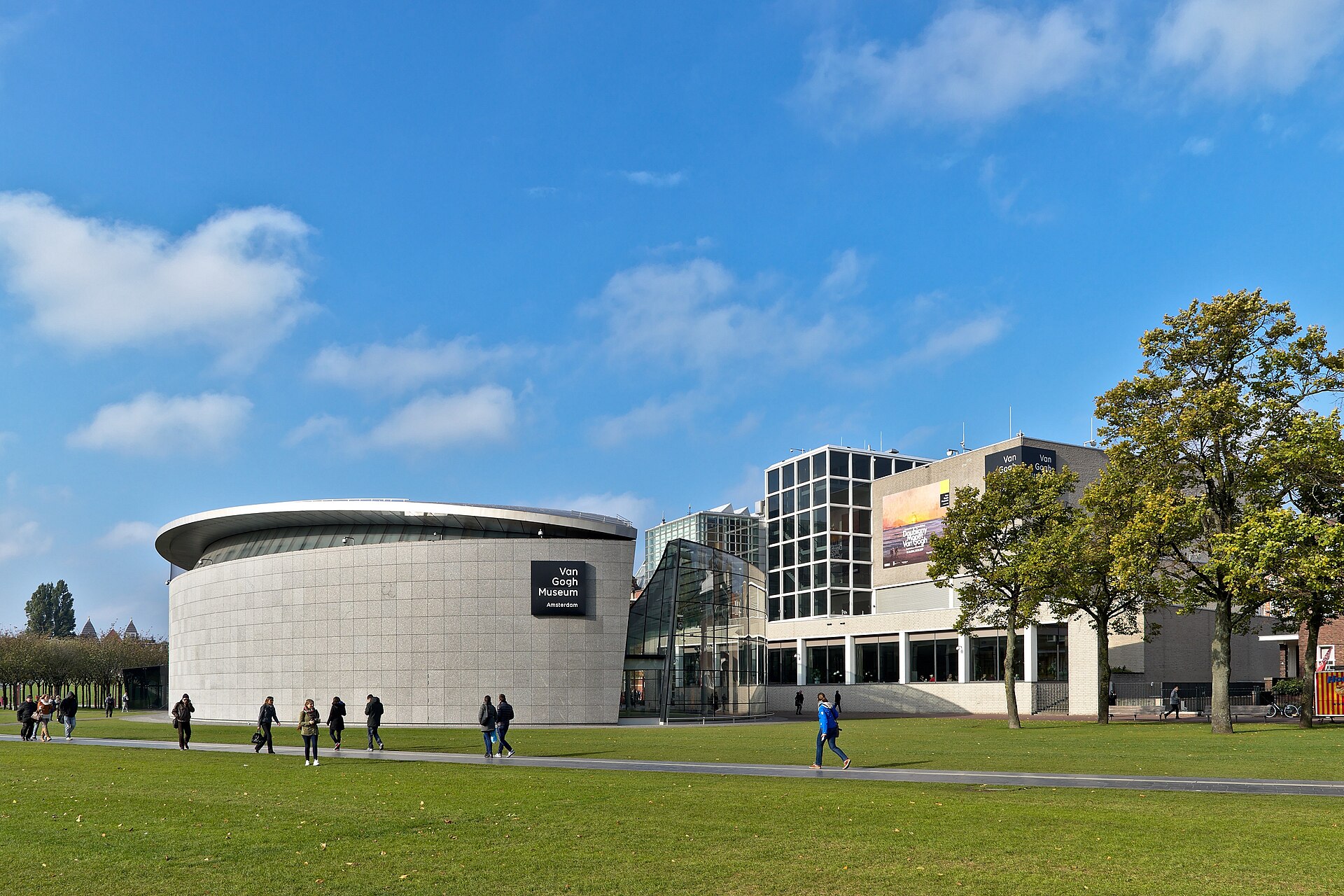Van Gogh Museums utställningsflygel vid Museumplein