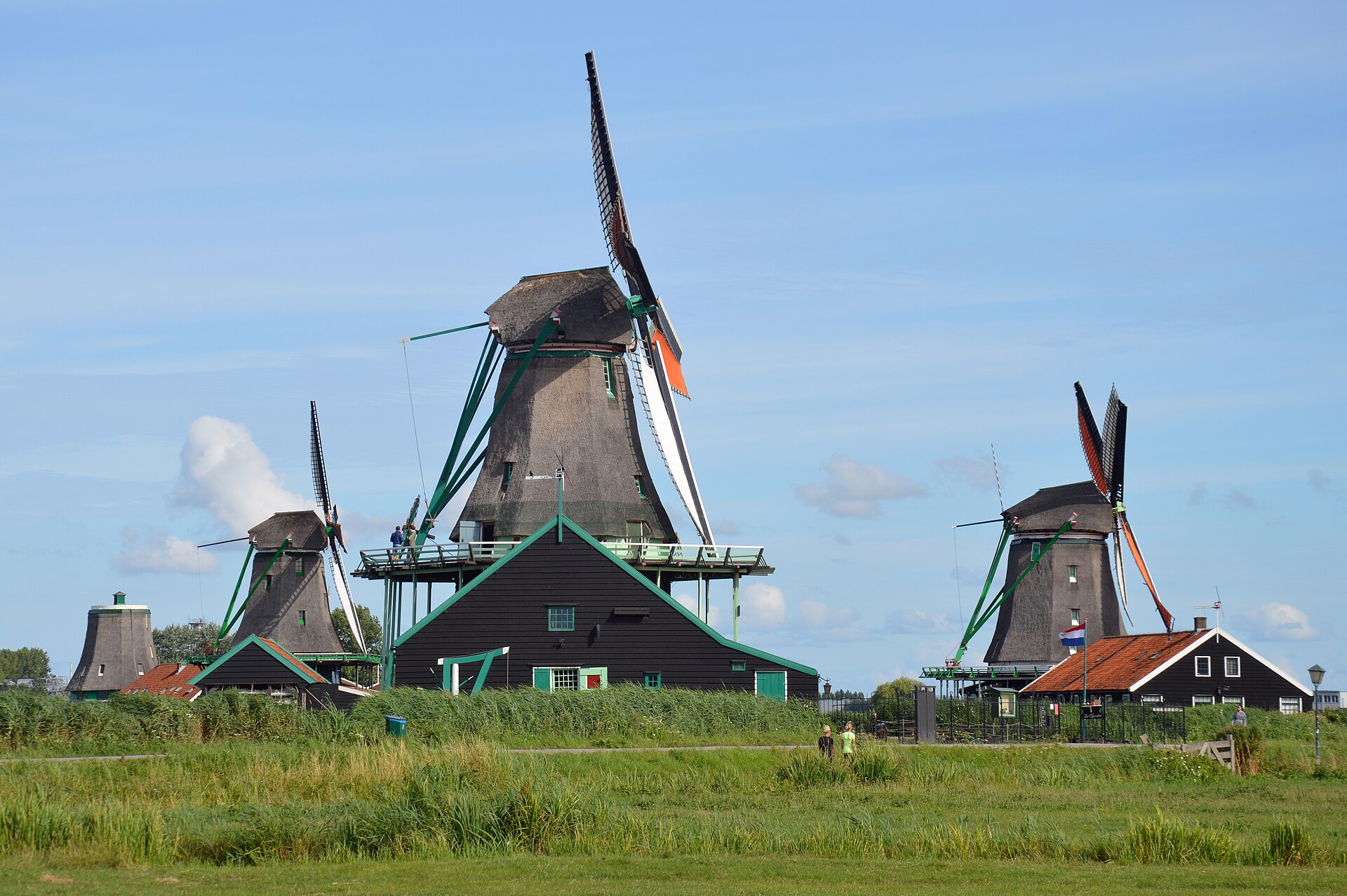 Väderkvarnar i Zaanse Schans